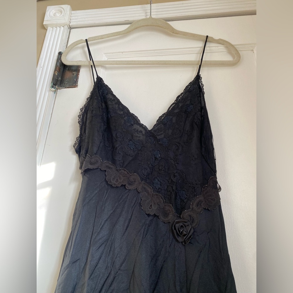 Vintage Black Night Dress